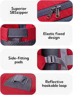 WATERFLY Fanny Pack Waist Bag: Fannie Pack 2 Water Bottle Holders Lumbar Belt Hiking Walking Running Jogging Camping Large Woman Man (Bottle Not Included)
