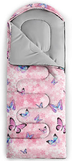 QOOMO Animals Camping Sleeping Bags,3 Season Warm & Cool Weather,Lightweight,Waterproof Sleeping Bags for Adults & Kids,Traveling,and Outdoors,Camping Gear Equipment