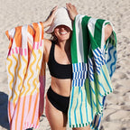 Dock & Bay Beach Towel - Quick Dry, Sand Free - Compact, Lightweight - 100% Recycled - Includes Bag - Sunset Boulevard - Set of 4 - Large (160x90cm, 63x35)