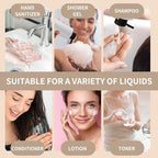 LISAPACK 8.3oz Travel Bottles with Flip Cap (4 Pcs) Empty Dispenser Container for Travel Size Cosmetics (250ml, Brown)