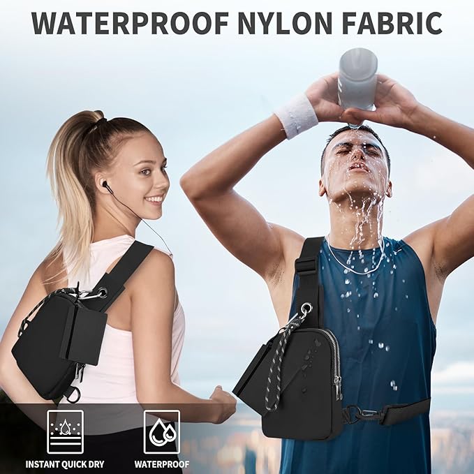 Waterproof Clear Bag for Stadium Events, Women's Crossbody Clear Sling Bag with Coin Wallet, Shoulder Bag for Daily Use