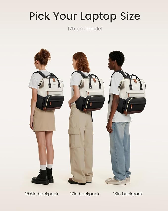 LOVEVOOK Laptop Backpack for Women, 17 Inch Work Business Backpacks Purse With Large Capacity