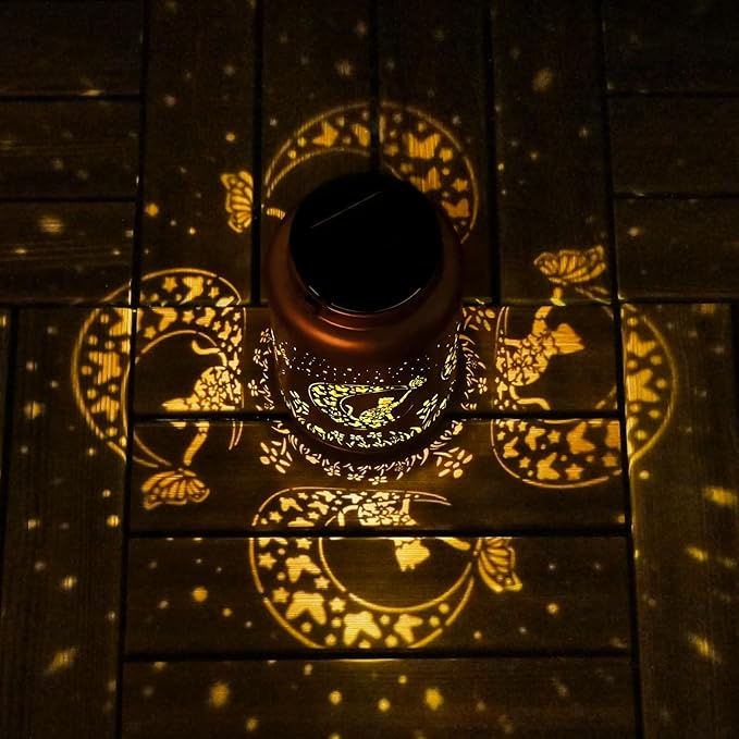 Halloween Decorations Outdoor Gifts for Women Men Mom, 2 Pack Cat Solar Lights Outdoor Waterproof, Mothers Day Gifts Decoration Outside for Outdoor, Yard, Lawn, Balcony Garden Decor Solar Lantern