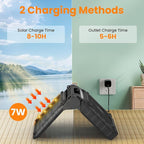 KITWLEMEN 10.2 Inch Solar Camping Fan with Light- Rechargeable Battery Operated Fan, 38H Run Time, 3 Speed, 6H Timer, SOS Signal, Portable Desk Fan for Camping Fishing RV Trips Hurricane Power Outage