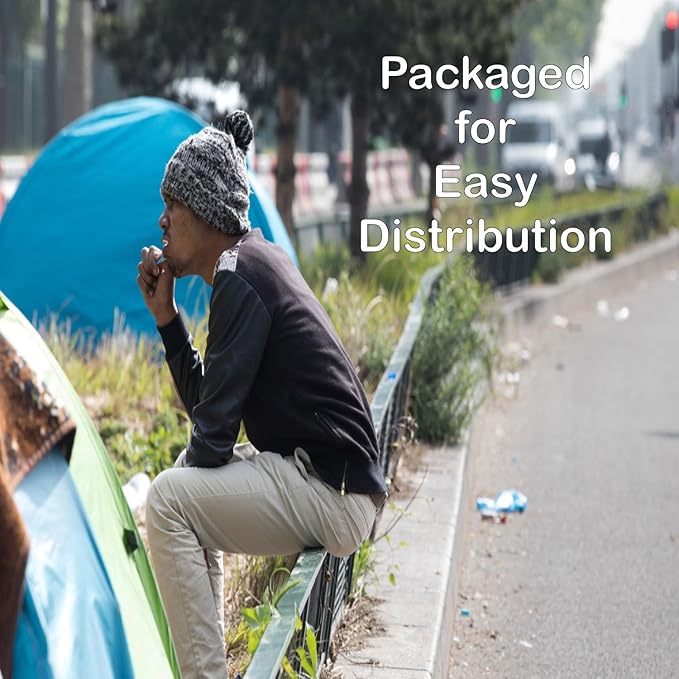 Trail maker (25 Pack) Bulk Hygiene Kits for Homeless Care Package Supplies,Bulk Hygiene Products Travel size, 35 Piece Complete Toiletry Kits Bulk for Men and Women