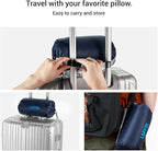 Travel & Camping Memory Foam Pillow, Travel Essentials, Hammock Pillows with Double-Layered Pillow Cover, Easy to Clean, Compact Travel Pillows for Sleeping (Grey)