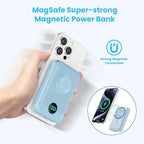 Magnetic Portable Charger with Apple-Watch Charger,10800mAh 25W PD Fast Charging Wireless Power Bank,4 Outputs Travel Essential for Magsafe Battery Pack Compatible with iPhone 17/16/15/14/13/12 Series