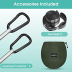 G4Free Large Camping Hammock with Mosquito Net 2 Person Pop-up Parachute Lightweight Hanging Hammocks Tree Straps Swing Bed for Outdoor Backpacking Backyard Hiking