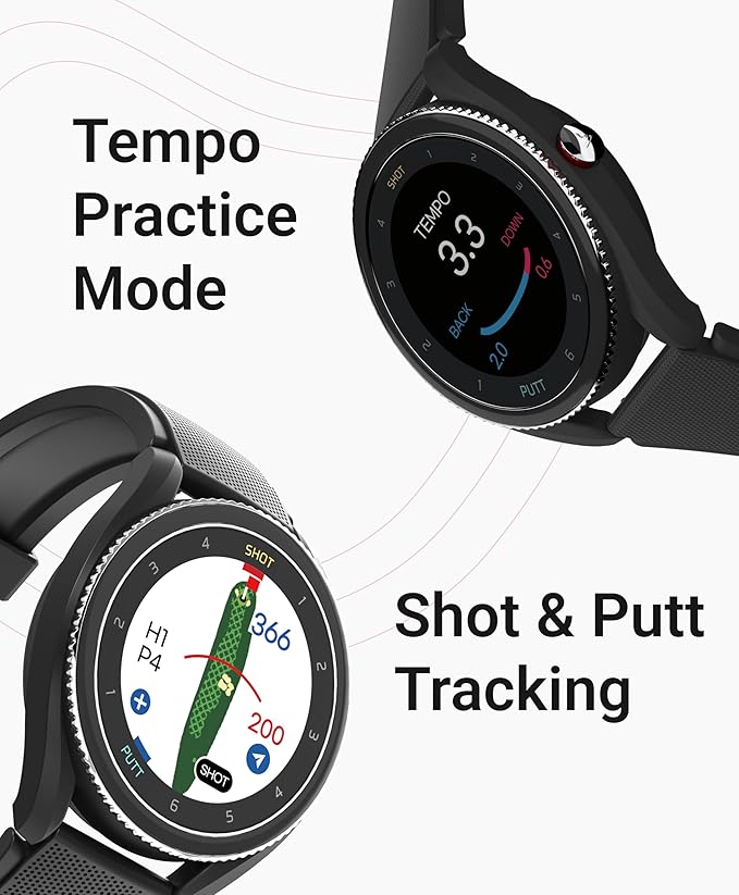 Voice Caddie T9 Premium GPS Golf Watch/Slope Mode/Color Touchscreen/Course View/Green Undulation/Swing Tempo/Auto Score Record /40K Courses