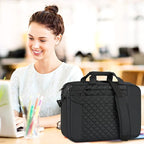 KROSER Laptop Bag 15.6 Inch Briefcase Shoulder Bag Water Repellent Laptop Bag Bussiness Carrying Handbag
