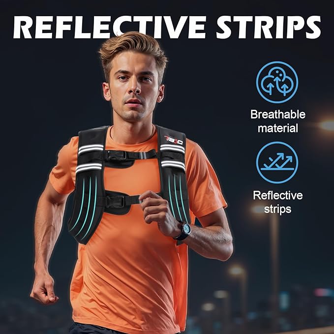 Weighted Vest Woman - Womens Weight Vest for Walking, Strength Training Weight Vests for women, Reflective Stripe Fitness Vest for Workout Running Jogging