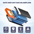 Portable Power Bank Station 99Wh Outdoor Generator with Flashlight LCD Display Backup Phone Battery Pack Portable PD Fast Charger for Laptop Cellphone Travel Camping Home Use