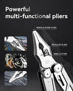 MINI Multitool Pliers,14-In-1 Survival Gear For Outdoor, Home,And Auto Repair,Birthday Christmas Gifts For Men Boyfriend Dad Husband(Grey)