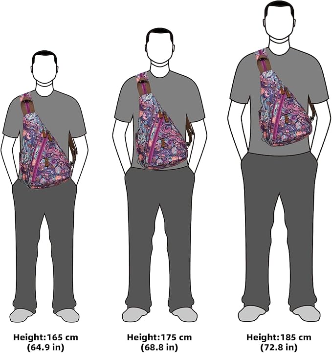 KL928 Canvas Sling Bag - Small Crossbody Backpack Shoulder Casual Daypack Rucksack for Men Women