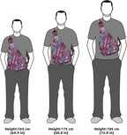 KL928 Canvas Sling Bag - Small Crossbody Backpack Shoulder Casual Daypack Rucksack for Men Women