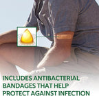 CURAD Assorted Bandages Variety Pack, 300 Count, 6 Styles Including Antibacterial, Waterproof, Sheer, Plastic, Heavy Duty & Flex-Fabric, Protects Scrapes, Cuts & Burns, Latex-Free