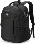 SHRRADOO Anti Theft Laptop Backpack Travel Backpacks with usb Charging Port for Women Men High School College Backpack Computer Bag Fits 17 Inch Laptop,Grey