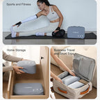 Packing Cubes for Travel Luggage Organizer Bags, Rapid-Odor-Elimination Sock & Underwear Cube, Water-Resistant Gym Bag, Soft Portable Packing Cubes for Travel（12.6” × 8.5” × 4.7”） M