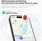 Air Tracker Tags-4 Pack, Bluetooth Tracker Works with Apple Find My (iOS Only), Smart Tag with Keychain, Item Finder for Luggage/Key/Suitcase/Pets/Wallet, Replaceable Battery (Mix Gray)