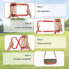 Mini Easy Carry Outdoor Chair Mountaineering and Hiking, New Lightweight Portable Stool with Carrying Bag, Pocket Chair for Gardening and Beach Hiking Fishing,Foot Stool to 330lb