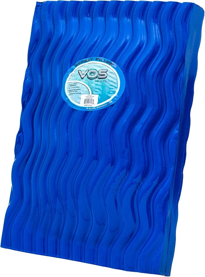 VOS Waterproof Pillow, Lightweight and Comfortable Outdoor Pillows for Beach, Pool, Hiking, Backpacking, Camping, Hunting and Fishing (Blue Rectangle)