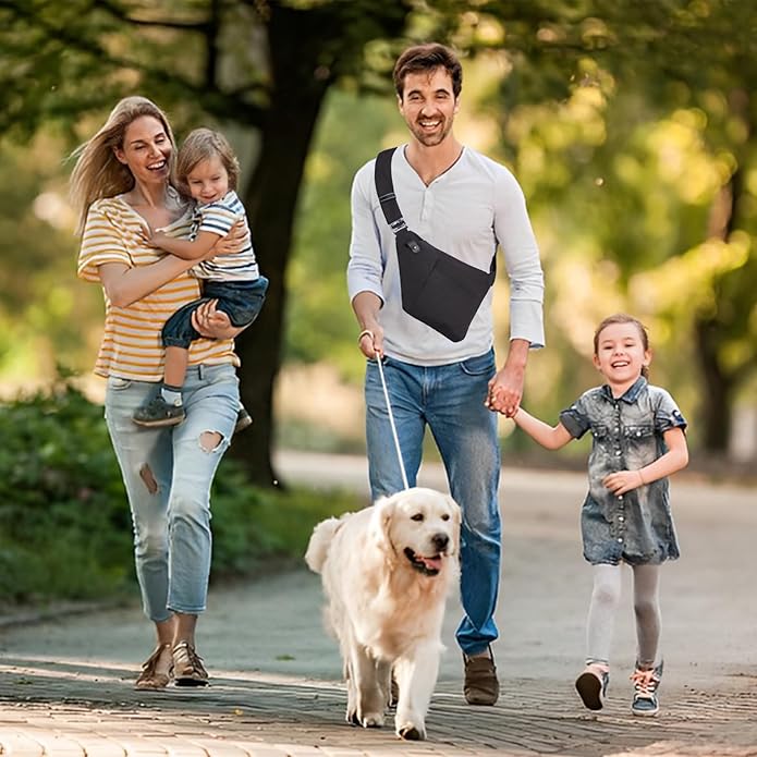 Sling Bag Cross Body Bag, Anti Theft Crossbody Bags for Travel Lightweight Chest Shoulder Bags for Women Men