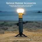 ELECOM NESTOUT Rugged Power Bank, 5000mAh Outdoor Battery Pack, 15W USB C Fast Charging, Waterproof IP67, Durable Shockproof, Tactical Charger for Phone Military EDC Hiking Survival Camping (Mustard)