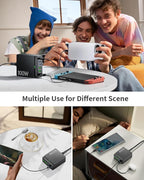 USB C Charger Block Charging Station: 100W 6 Port GaN Fast Charging Brick Hub Cube Box - PD 3.0 Type C & USB A Wall Charger Power Adapter for All iPhone 17 iPad Samsung Android Pixel Series