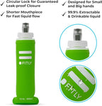 Soft Flask - Shrink As You Drink Soft Water Bottle for Hydration Pack - Folding Water Bottle Ideal for Running, Hiking, Cycling, Climbing & Rigorous Activity