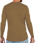 MERIWOOL Mens Base Layer - 100% Merino Wool Midweight Long Sleeve Thermal Shirt