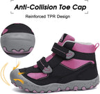 Mishansha Kids Hiking Boots Toddler Girls Boys Hiking Shoes Water-Resistant Anti-Collision Non-Slip Athletic Outdoor Trekking Boots