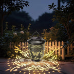 Butterfly Solar Lantern Outdoor Waterproof - Hanging Solar Lights Decorative Gifts for Women Mom, for Garden Decor, Backyard, Patio, Yard, Lawn, Porch (Butterfly)