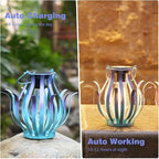 Solar Lanterns Outdoor Waterproof Hanging Lanterns as Birthdays Gifts for Women Mom Grandma Metal Garden Decor for Outside Solar Lights for Yard, Patio, Lawn, Porch, Backyard (Gradient Blue)