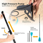 Inflatable Stand Up Paddle Board: Uboway Inflatable Kayak Paddle Board with Premium SUP Accessories, Non-Slip Comfort Deck with Backpack, Bonus Dry Bag & Hand Pump, Sup Board for Yoga Fishing Surf