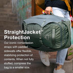 Osprey Sojourn Porter 30L Travel Backpack - Carry-On Compliant Luggage with StraightJacket Compression and Padded Laptop Sleeve - Durable Pack for International or Urban Travel, Koseret Green