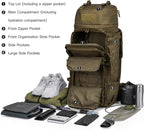 Mardingtop 75L Molle Hiking Internal Frame Backpacks with Rain Cover for Camping,Backpacking,Travelling
