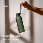 KIVY Slim Water Bottle 22oz [Lightweight & Shatterproof] - Reusable Tritan Water Bottle - Leak Proof Bottle for Women & Men - Water bottle no straw - Dishwasher Safe Water Bottle BPA Free