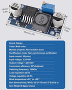 20 Pack LM2596 DC-DC Buck Converter Step Down Variable Volt Regulator Input 3.0-40V Output 1.5-35V Adjustable Voltage Regulator Electronic Voltage Stabilizer Power Supply Module