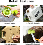 3.2 Gallon Water Jug with Spigot, BPA Free Leak-Proof Camping Water Container, Portable Emergency Water Storage for Outdoor Hiking, Camping, Home Use