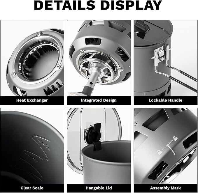 Fire-Maple Petrel Quickboil Pro Ultralight Cooking System – Compact & Fast-Boiling Backpacking Stove Pot Set, Ideal for Hiking, Solo Camping, Travelling, Hunting Trips, etc