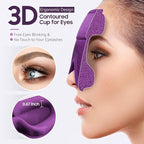 Sleep Mask, Premium Eye Mask for Sleeping, 3D Ergonomic Designed Sleeping Mask, Upgraded Light Blocking & Blindfold Sleep Masks for Women, Men (Purple)