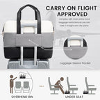 LOVEVOOK Weekender Bag, Large Travel Duffel Bag for Women with 2 Packing Cubes, Carry on Overnight Bag with Shoe Compartment, Mom Hospital Bags for Labor and Delivery