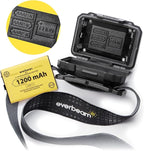 Everbeam H6 Switch LED Headlamp Head Torch, Dual Power 1200mAh Rechargeable Battery / 3 AAA Batteries, Motion Sensor, Ultra Bright 680 Lumens, 45 hrs Runtime, USB Headlight Flashlight, Waterproof