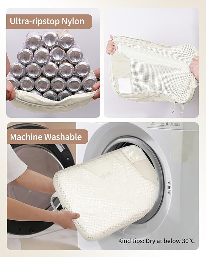 ECOHUB 4 Set /6 Set Packing Cubes for Travel Durable Suitcase Organizer Bags Set with Personalized Tag Various Sizes Travel Essentials Traveling Accessories for Luggage Machine Washable