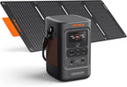 Jackery Explorer 240D Power Bank, 256Wh LiFePO4 Battery Portable Power Station, 200W DC Output with 40Wmini Solar Panel