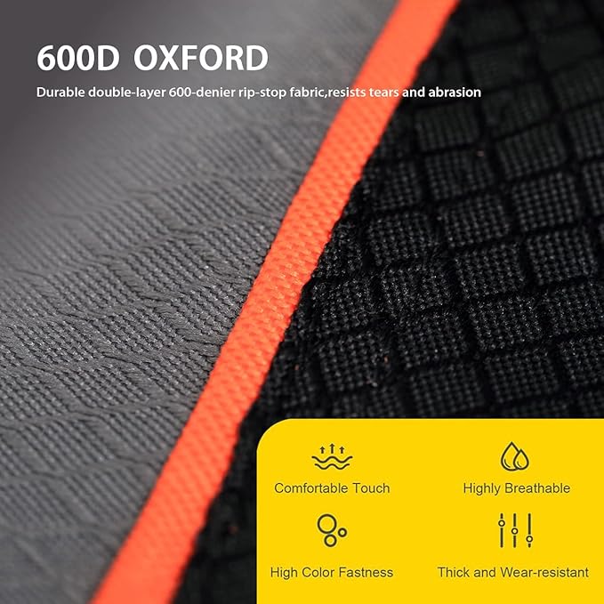 FAIR WIND Oversized Fully Padded Camping Chair Folding Loveseat Camping Couch Double Duo Chair Heavy Duty Quad Fold Arm Chair with Cup Hold - Supports 650 LBS Black