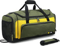 MIER Large Gym Bag for Men Sports Duffle Bag with Shoe Compartment 60L Lightweight Duffel Bags for Workout Fitness Travel