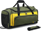 MIER Large Gym Bag for Men Sports Duffle Bag with Shoe Compartment 60L Lightweight Duffel Bags for Workout Fitness Travel