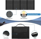 60watt Portable Solar Panels, Ip65 Waterproof Foldable Solar Panel Dual USB Ports QC3.0 DC 60W, Solar Charger for Small Power Station Camping Hiking Outdoor Activities