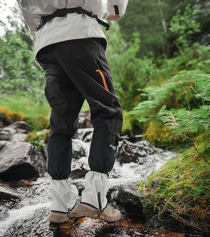 Waterproof Leg Gaiters for Men Women, Adjustable Snow Boot Gators for Hiking, Skiing, Hunting, Outdoor Adventures